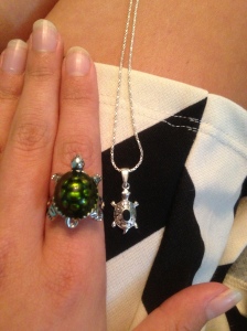 My turtle ring and necklace.